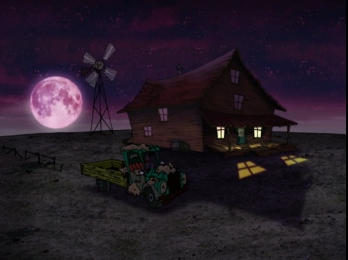 gone-with-the-sin:  I’ve been watching a lot of courage the cowardly dog lately and I’ve been really impressed by some of the art work on this show. I mean look at this shit. This some cool as scenery. 