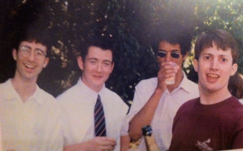 certainbromance: A Teenage Richard Ayoade with David Mitchell and John Oliver