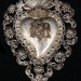 oldmoonlullaby:Italian Silverplated Antique Sacred Hearts. 
