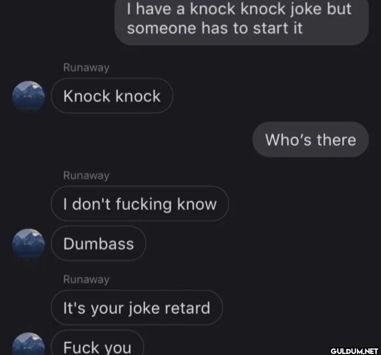 I have a knock knock joke...