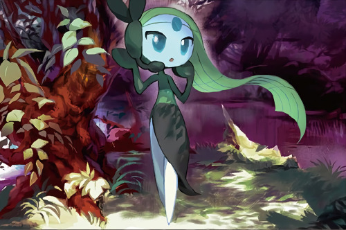 meloetta, illus. kawayoo