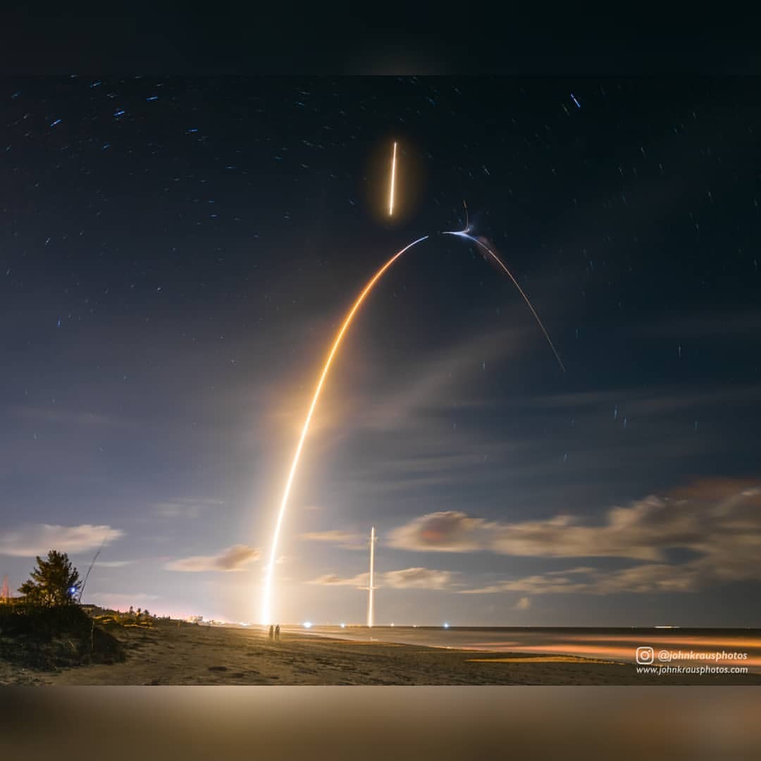 Launch and Landing #nasa #apod #spacex #rocket #rocketlaunch #capecanaveral #orbit