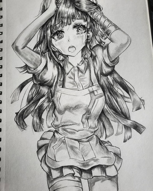 Mikan&rsquo;s cute. So I drew her. She still needs to be outlined in ink, however. . . . . . . #