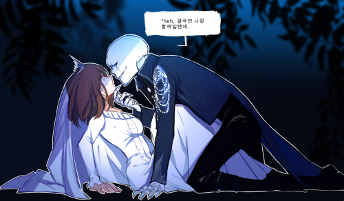 ain0000:  Gaster!sans x Frisk Musical Elisabeth Todd & Elisabeth positon.. 