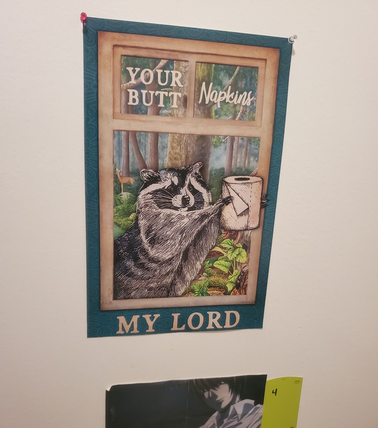 dailyraccoons:I DID buy it tho lmaoThis piece of art is now hung up uncomfortably
