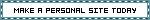 make a personal site today