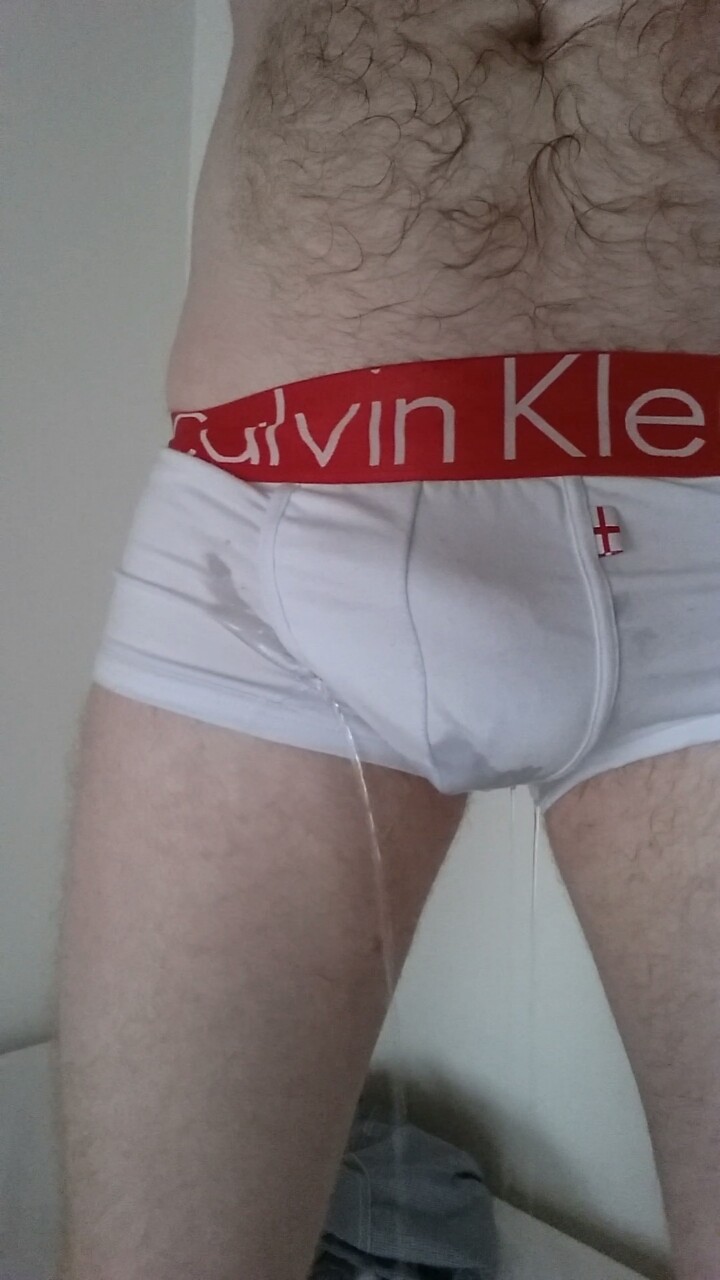ginger-fur:  Pissing my England cks. Belly fuzz was still wet from the previous piss