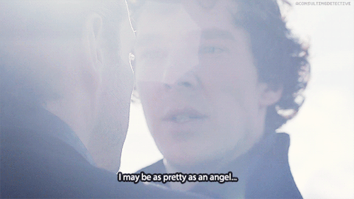 ∞ Scenes of SherlockSherlock is pretty as an angel, but he ain’t one.