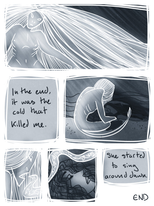 thecarvingwitch:charminglyantiquated:a morbid little comic about bansheesbeautiful 