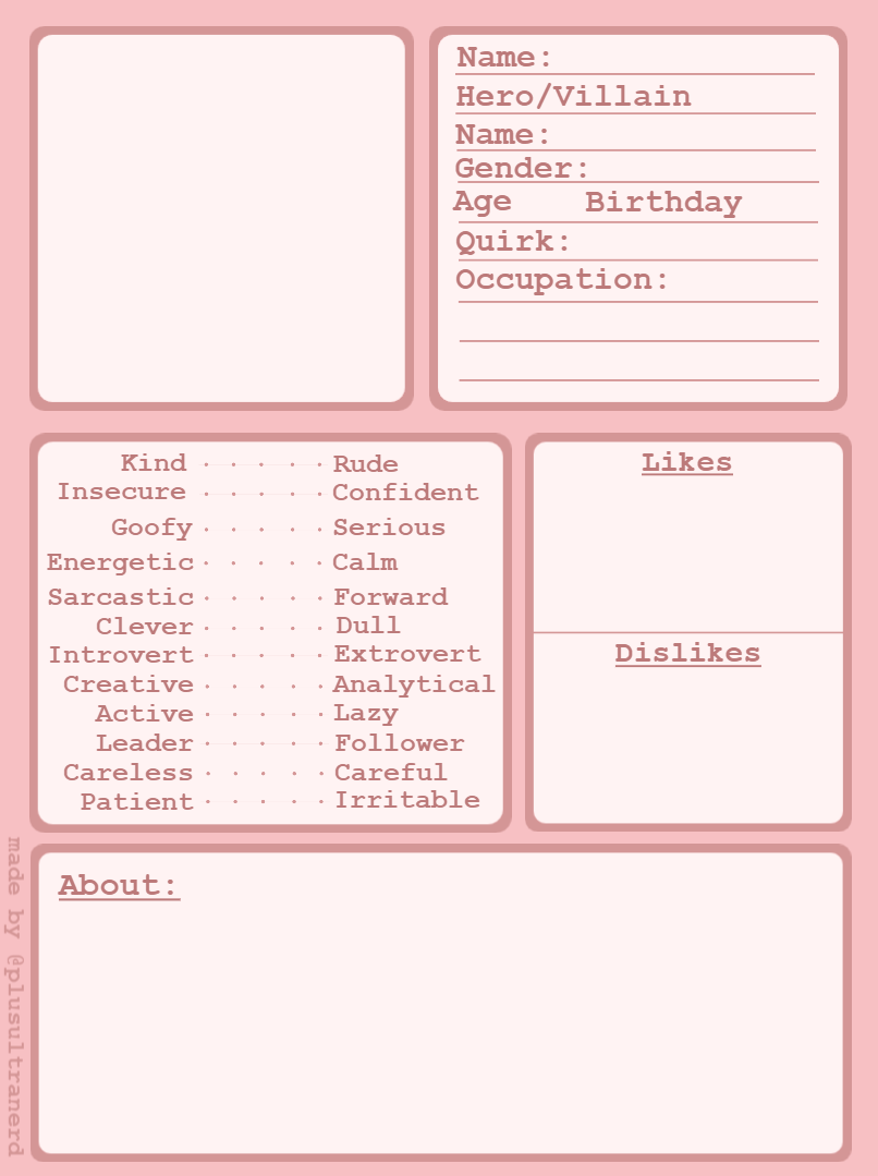 i updated my previous oc card and figured i would share!! feel free to