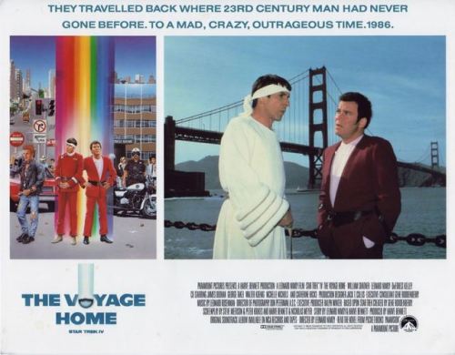 William Shatner and Catherine Hicks in “Star Trek IV: The Voyage Home” (1986)lobby 