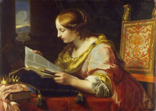 Saint Catherine of Alexandria (c.1670). Attr to Onorio Marinari (Italian, 1627-1715). Oil on canvas.