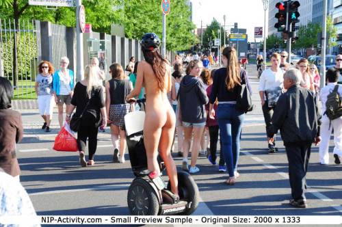 getnakedeverybody:nipactivity:Crazy Segway TourFollow me for more public exhibitionists: getn