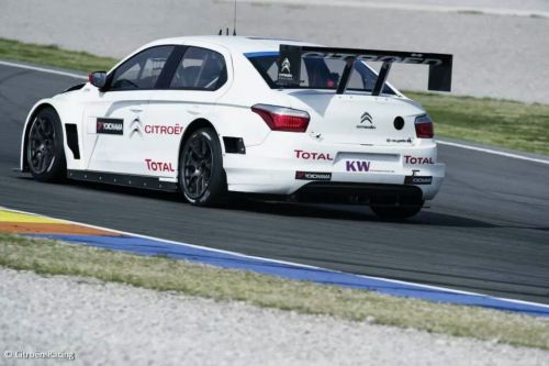 Citroen testing at Valencia.