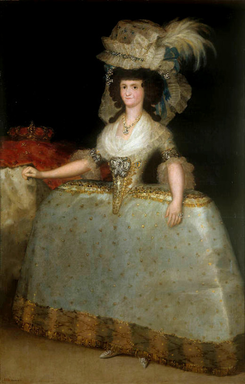 artist-goya:María Luisa of Parma wearing panniers, 1789, Francisco GoyaMedium: oil,canvasTurn your p