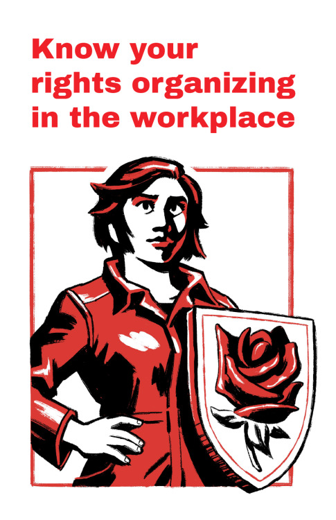 Know your rights organizing in the workplaceI made some drawings for this zine by DSA SF Labor Organ