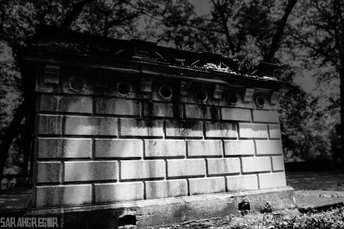 sarahgregorphotography:  Mausoleum in an Indiana graveyard   sarahgregor.com   