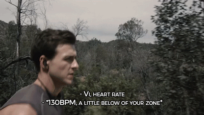 sizvideos:    Meet Vi, an AI personal trainer who lives in biosensing earphones.
