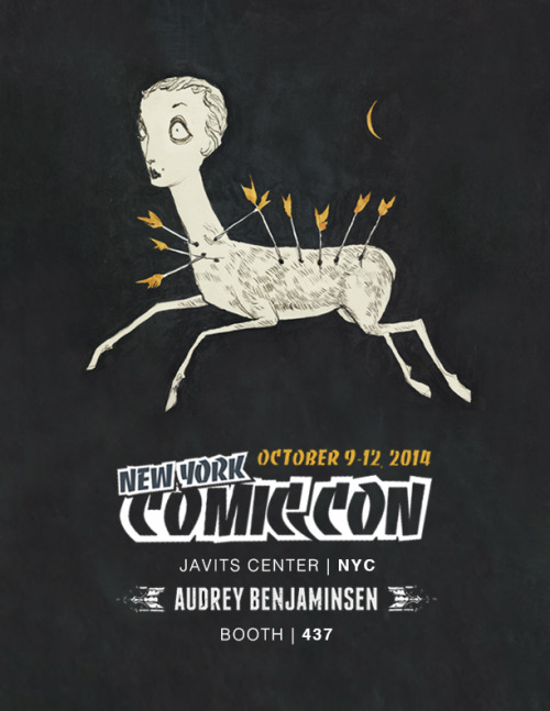 Hello! Just a heads up that I’ll be at New York ComicCon this weekend! Come say hello if you a