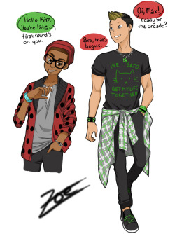 zoe-oneesama:  Eeeeeey handsome nerds! Ladynoir