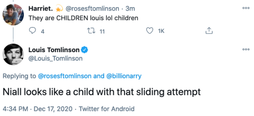 17/12 | Part 2The tweet Louis replied to: