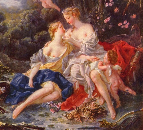 secretlesbians: Zeus Seducing Callisto in the guise of Artemis This is one of the many Greek myths t