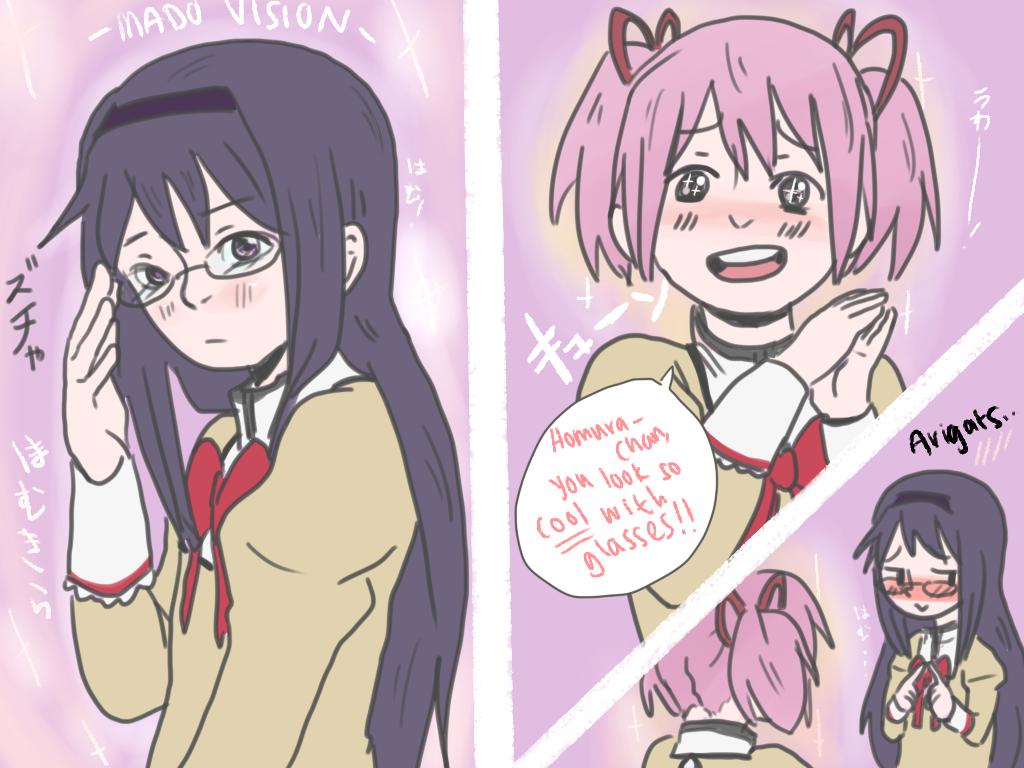 rokettoenpitsu:  Love is blind(ness) for our dear Homura-chan 