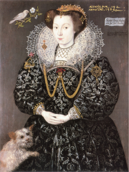 Portrait of Elizabeth Brydges, later Lady Kennedy (1589). Hieronymus Custodis (Flemish, d. ca. 1593,