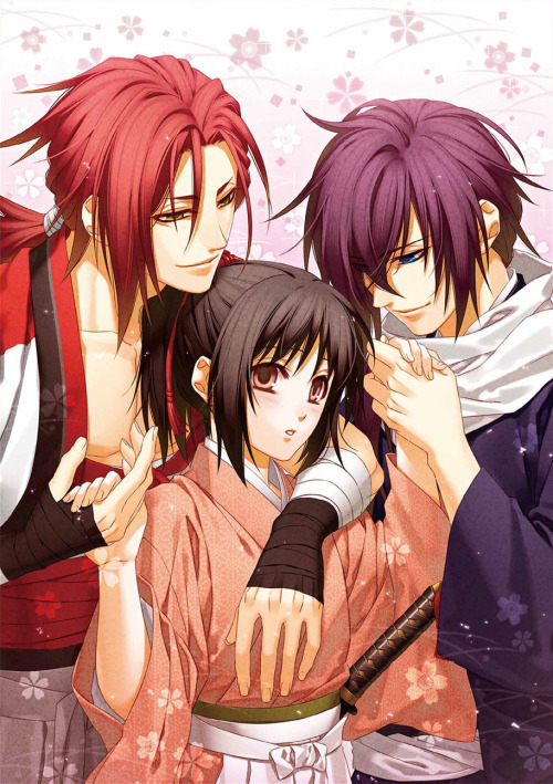 kumoriyami-xiuzhen:Hakuoki Ginsei no Shou images from 薄桜鬼 真改 月影ノ抄/銀星ノ抄 公式ビジュアルファンブック 月下星覧