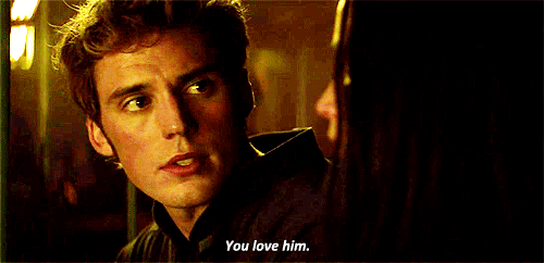 It wasn’t until Peeta’s heart stopped and he nearly died that I knew I misjudged you. You love him. 