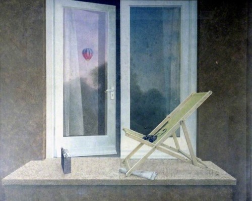 David Tindle (b.1932) - Mural (panel B). 1978. Tempera on board.