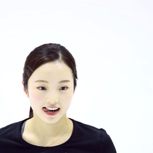 honda-marin: Marin Honda at the 2019 Team Japan Training Camp (Toru Yaguchi/Hochi Sports) 本田真凜