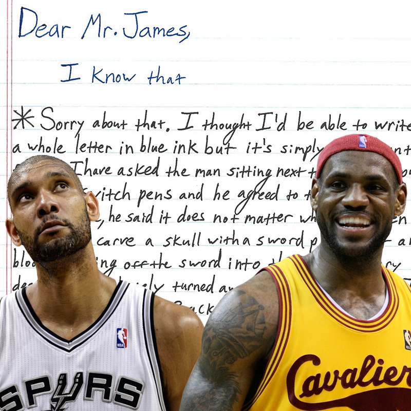 Tim Duncan’s Letter To LeBron James Asking To Let Him Be In Space Jam 2Tim Duncan lays out an orderly and highly methodical argument for why he should star alongside LeBron James in Space Jam 2.