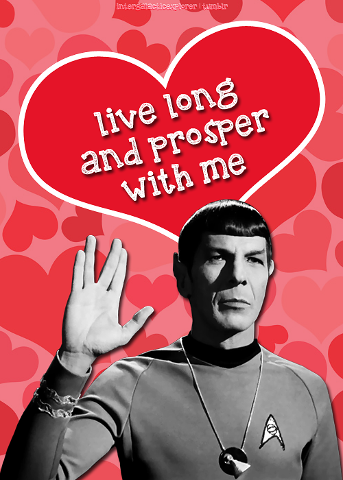 The crew of the USS Enterprise wishes you a happy Valentine’s Day!Credits for Uhura