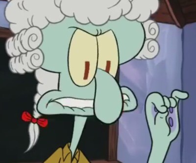 halfsad:why the FUCK does squidward have fingers 