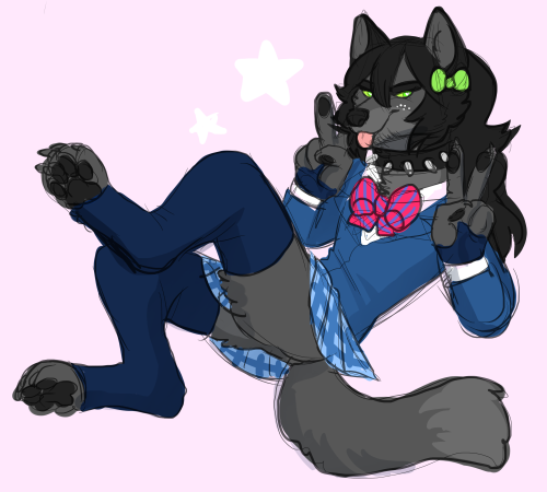 HEY EVERYONEE LOOK AT THIS ART THT @astaraoth MADE 4 ME,,, MY SEXYY FURSONA  i LOVE U &