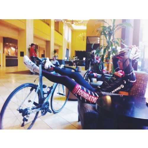 dfitzger:  By foundationcycling: Hurry up and wait. #critlife #tbt