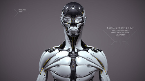 theartofmany:Artist:  Luka MivsekTitle:  NVIDIA Metropia 2042 | Character of the Future“Inside out character design for Artstation challenge NVIDIA Metropia 2042Final version is military adaptation of universal bipedal robotic platform mimicking human