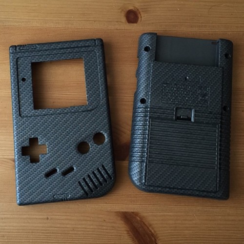 My hydrodipped carbon fibre Game Boy