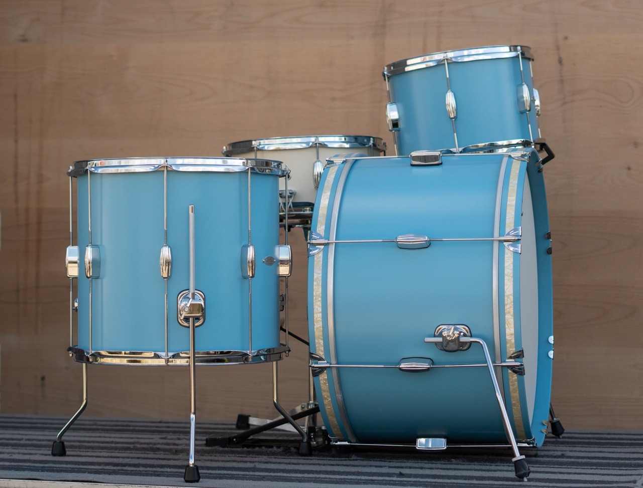 Sky Blue custom paint for @philadelphiadrum !! 14x24 9x13 15x16 #skyblue #candcdrums