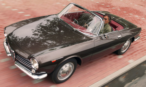 carsthatnevermadeitetc:  Alfa Romeo Giulia GT Spider Prototipo, 1963, by Bertone. This was Bertone’s proposal for a spider version of the first generation Giulia, designed by Ernesto Cattoni. It was based on Giulia GT, designed by Giugiaro when he was