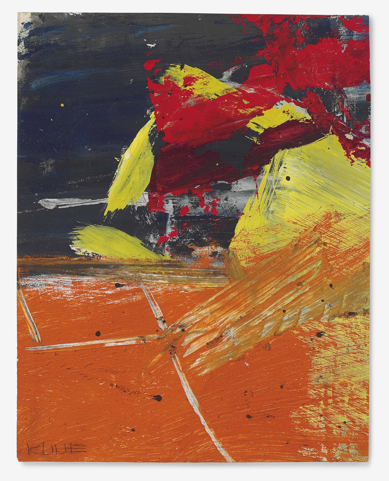 herzogtum-sachsen-weissenfels:Franz Kline (American, 1910-1962), Color Abstraction,