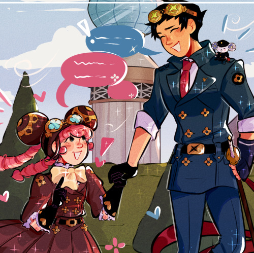 Ryuunosuke + Iris Commission For @/xia_bee On Twt Based On A Line Of Dialogue From Dgs2!!! (under The