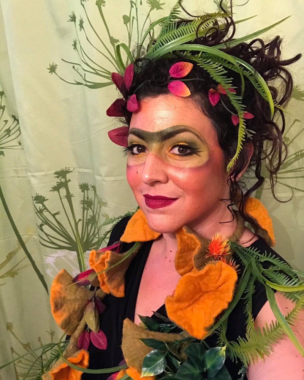 It’s Mardi Gras! Time for costuming, creativity and fun! ⚜️Hair, Makeup and plant-life by me.