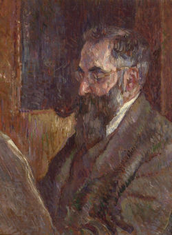 Hairymouthfuls: Manson: Lucien Pissarro Reading. Re-Blogged From Le-Desir-De-Lautre