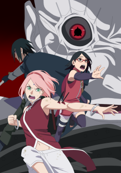 ladysilverraven:  ALL CREDIT GOES TO SEKIBEING WHO MADE THESE!!!I just got bored and wanted to color them…. Q~Q Posting in order of which I did first. I just like the fact all 3 Uchiha are together in the first one, and I liked Sakura’s pose, so I