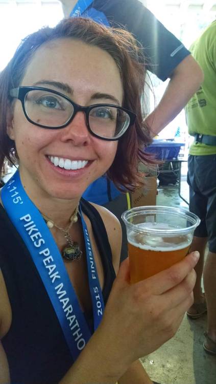 Proof that glamour is rarely the end goal of my endeavors: today I completed my first full marathon!