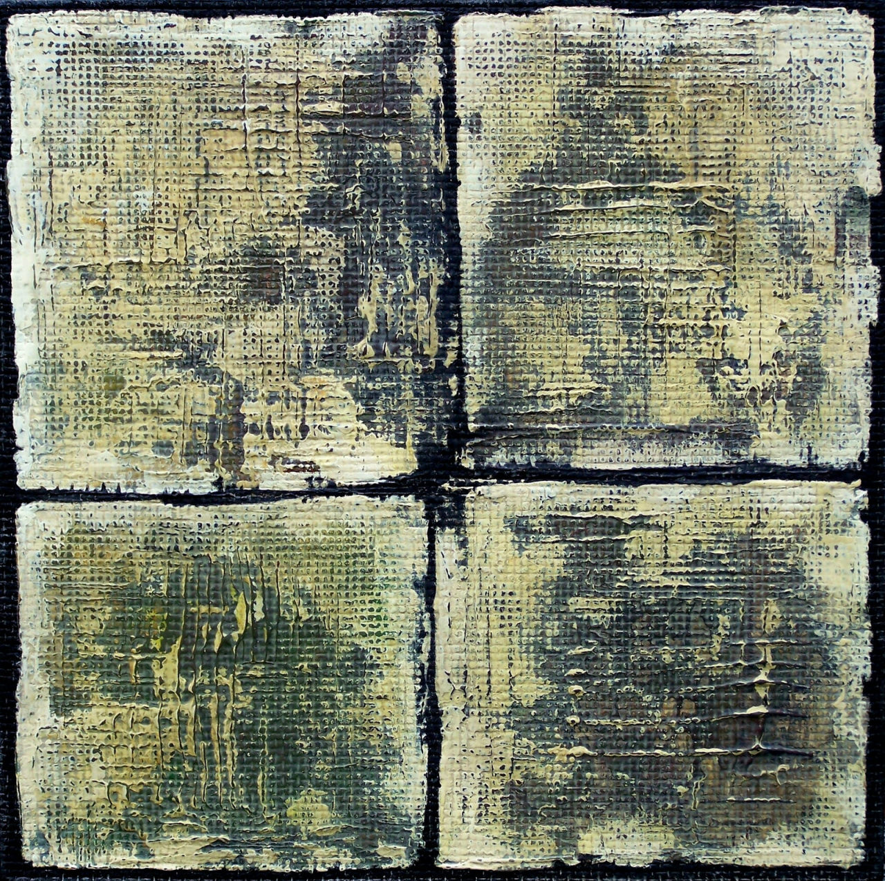“Four existential poems”, acrylic on fibreboard, 25 x 25 x 1.5 cm by Cezary Gapik
www.saatchiart.com/cezarygapik