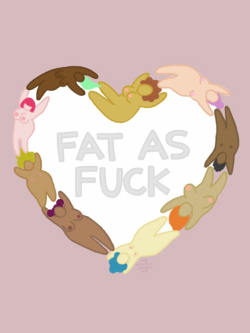 huffingtonpost:  15 Charming Illustrations That Fight Fatphobia With Doodles And Flowers Fat-positive feminist and artist Rachele Cateyes is fed up with [people’s] fatphobic bullsh*t. So she decided to draw about it.In her illustrated series called