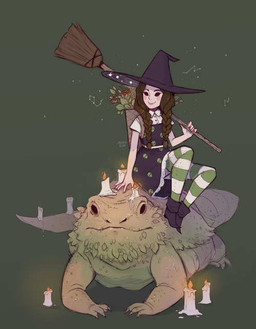 missusruin:Compilation post of all 10 witchsona commissions I did for last month. (•̀o•́)ง